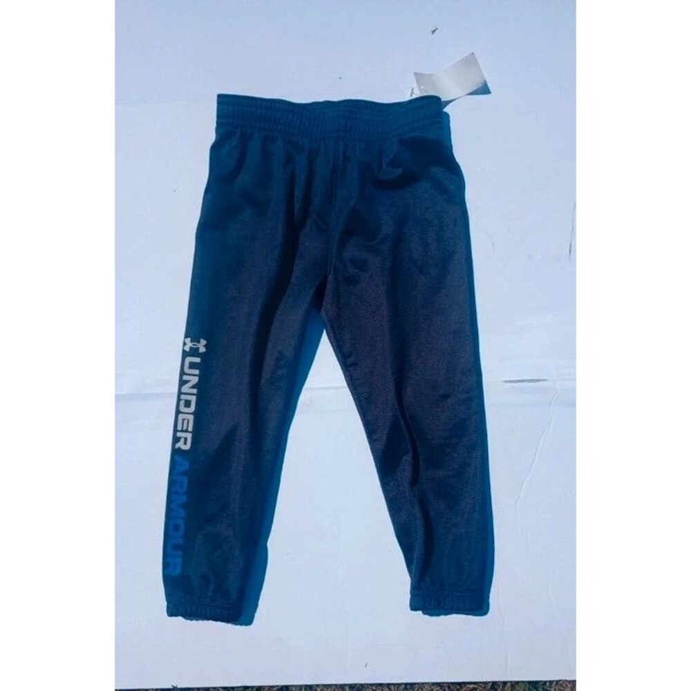 NWT boys Under Armour Toddler 2T Navy Sweatpants Joggers Athletic Pants
